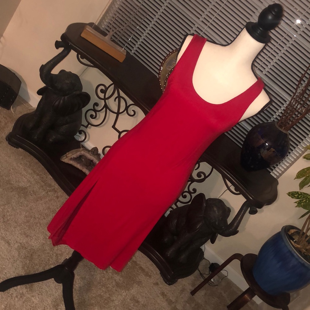 Sparkle & fade red dress